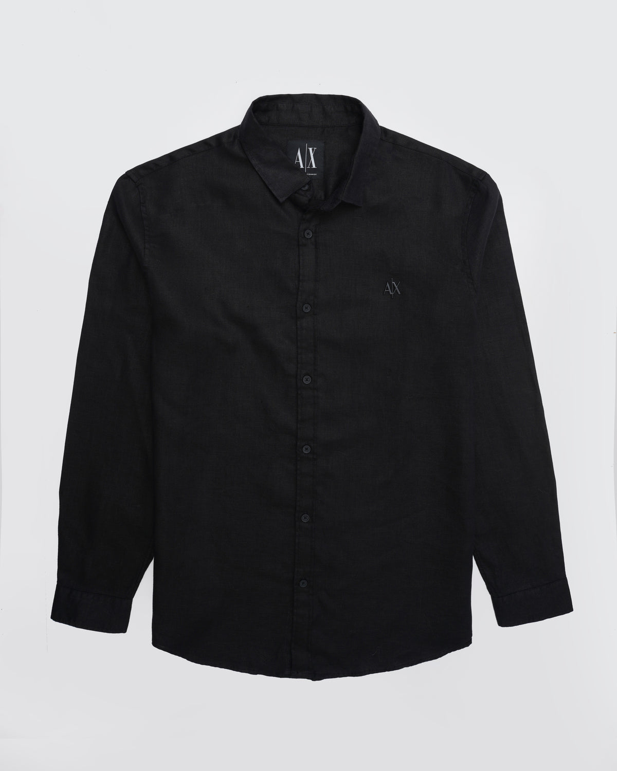 Armani Exchange Textured Shirt — Black