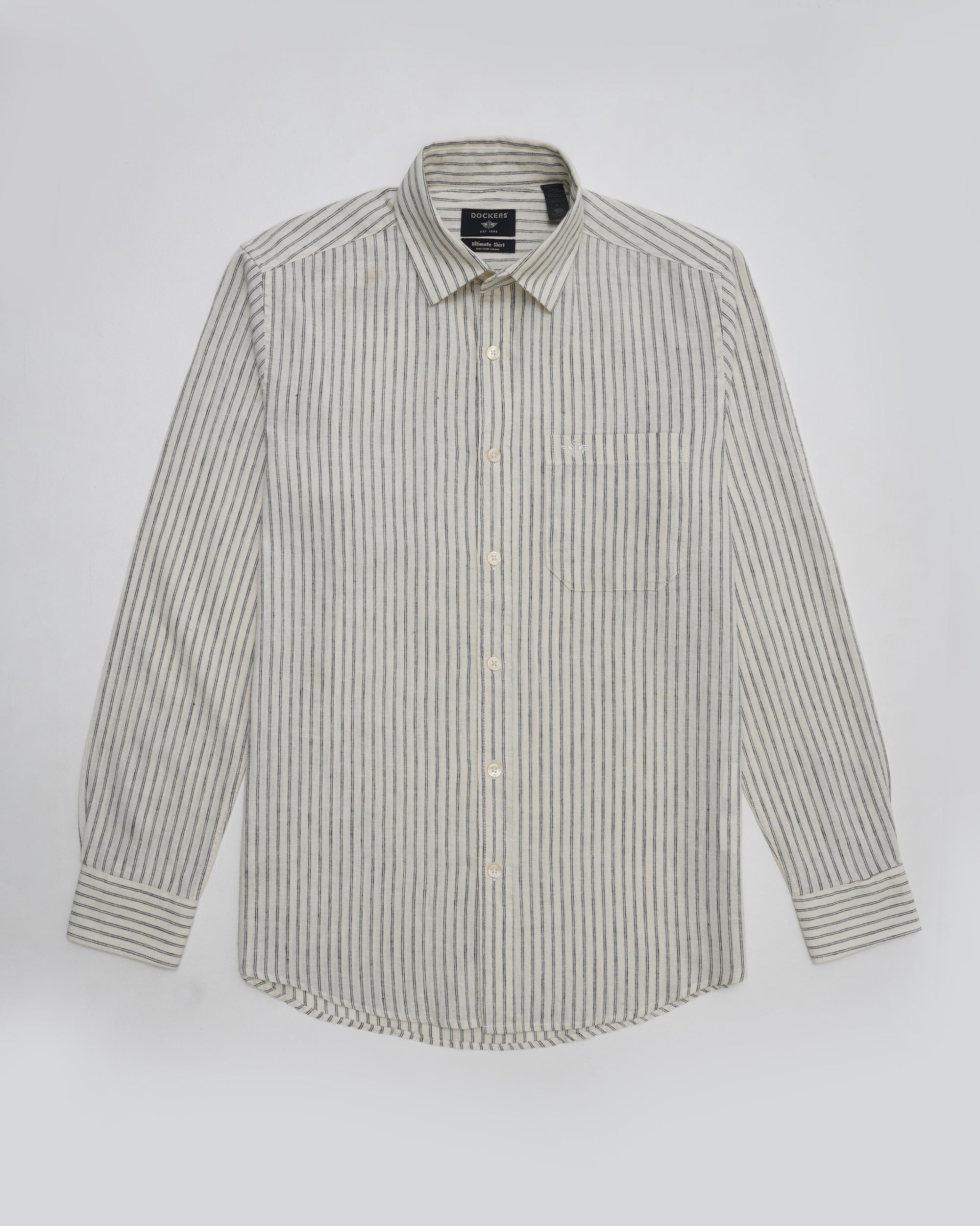 Dockers Vertical Stripe Shirt — Grey