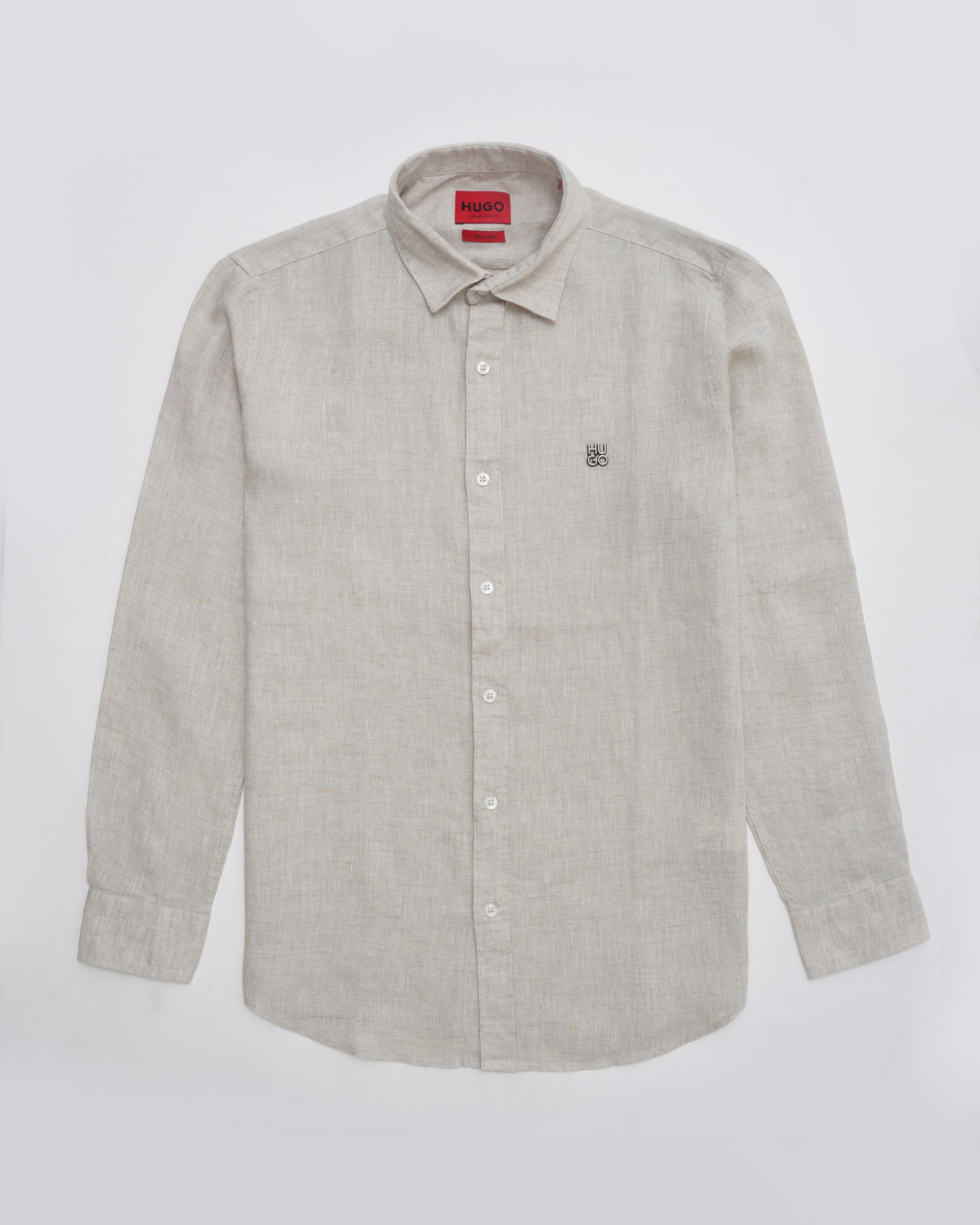 HUGO Textured Shirt — Beige
