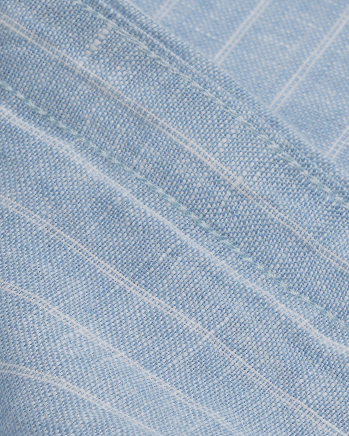 Polo Ralph Lauren Cotton Shirt — Sky Blue Pinstripe