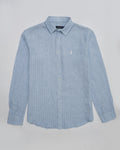 Polo Ralph Lauren Cotton Shirt — Sky Blue Pinstripe