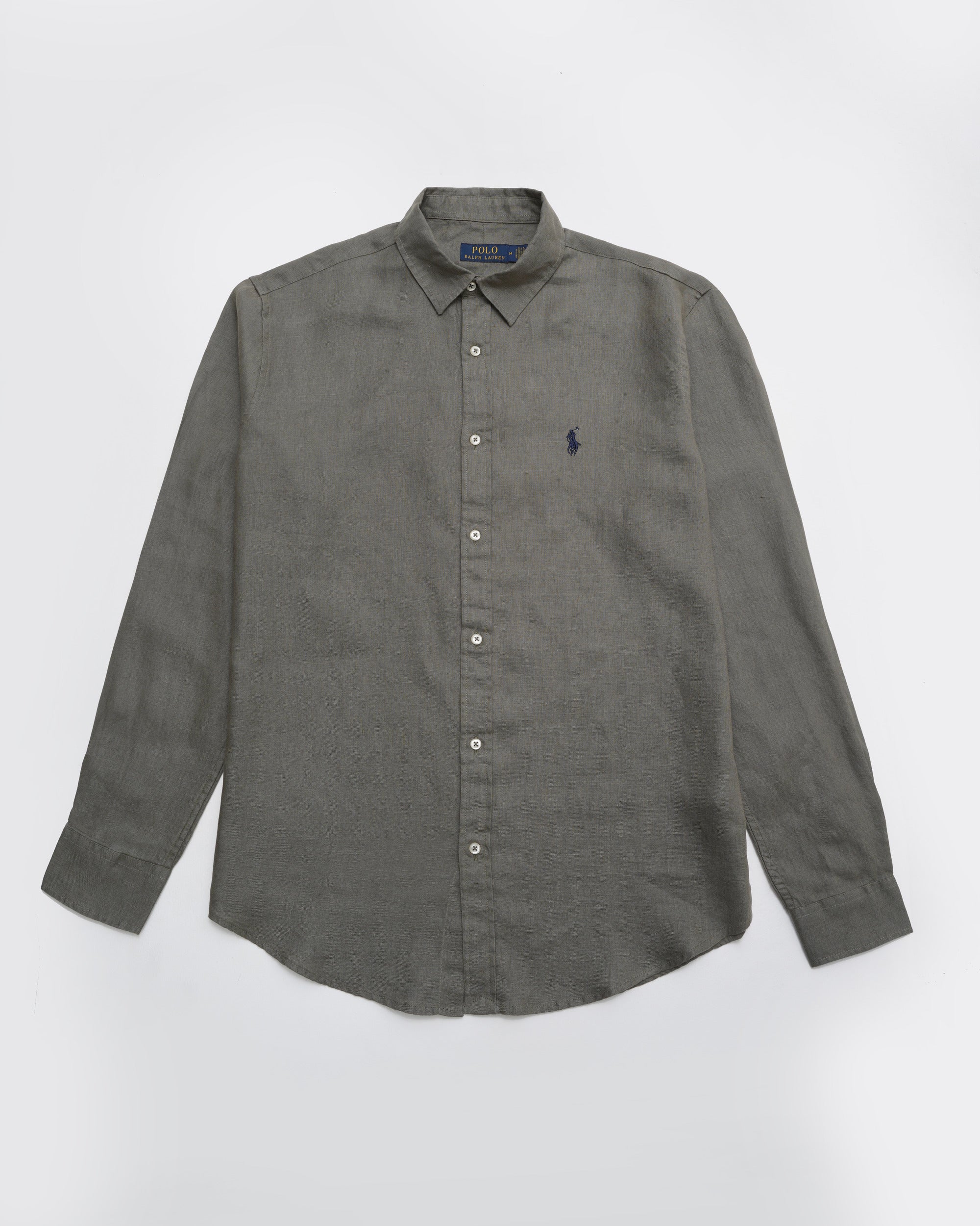 Polo Ralph Lauren Cotton Shirt — Stone Grey